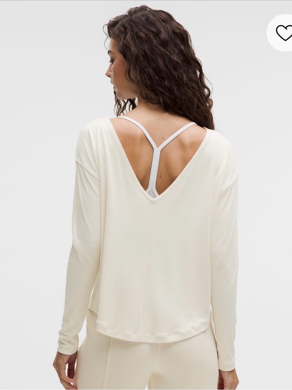 lululemon athletica Softstreme Boatneck Long Sleeve Top - Cream - Picture 2 of 8